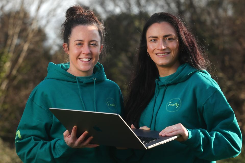 Orlaith Curran and Lucy Mulhall who run online group Femily. Photo: Gerry Mooney